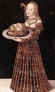 CRANACH, Lucas the Elder Salome with the Head of St John the Baptist dfgj oil painting picture wholesale